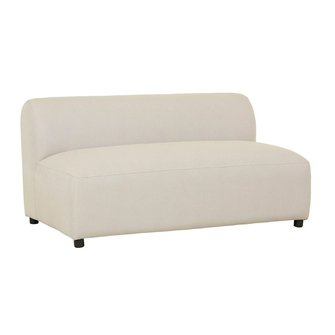 Aruba Curve 2 Seater Armless Sofa - GlobeWest