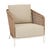 Aspen Club Sofa Chair - Ivory - Safari Weave - GlobeWest