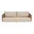 Aspen Club 3 Seater Sofa - Ivory - Safari Weave - GlobeWest