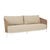 Aspen Club 3 Seater Sofa - Ivory - Safari Weave - GlobeWest
