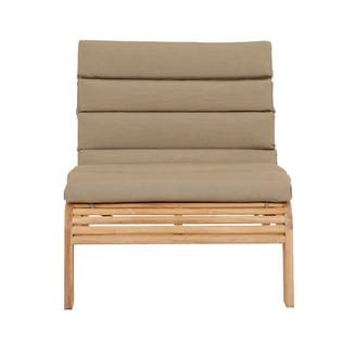 Banksia Sofa Chair - Java - Natural Teak - GlobeWest