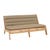 Banksia 2 Seater Sofa - Java - Natural Teak - GlobeWest