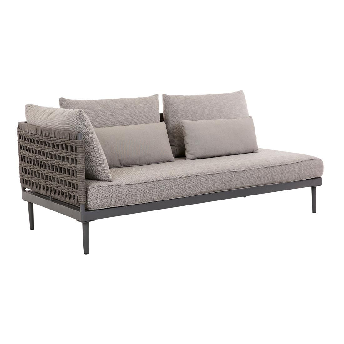 Cabana Weave 2 Seater Left Sofa - GlobeWest