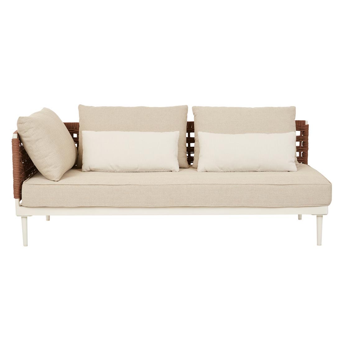 Cabana Weave 2 Seater Left Sofa - GlobeWest