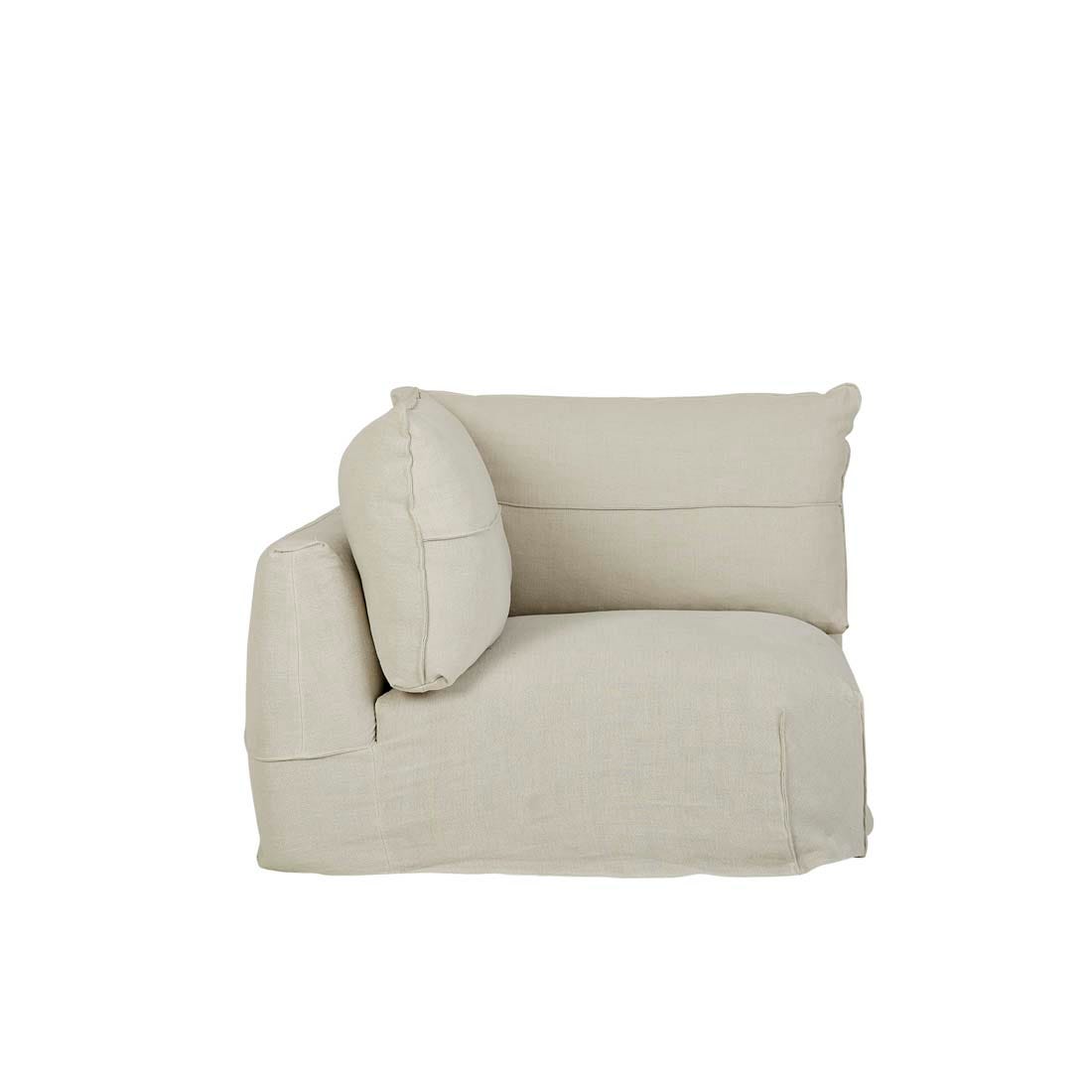 Cove Seamed 1 Seater Corner Sofa - GlobeWest