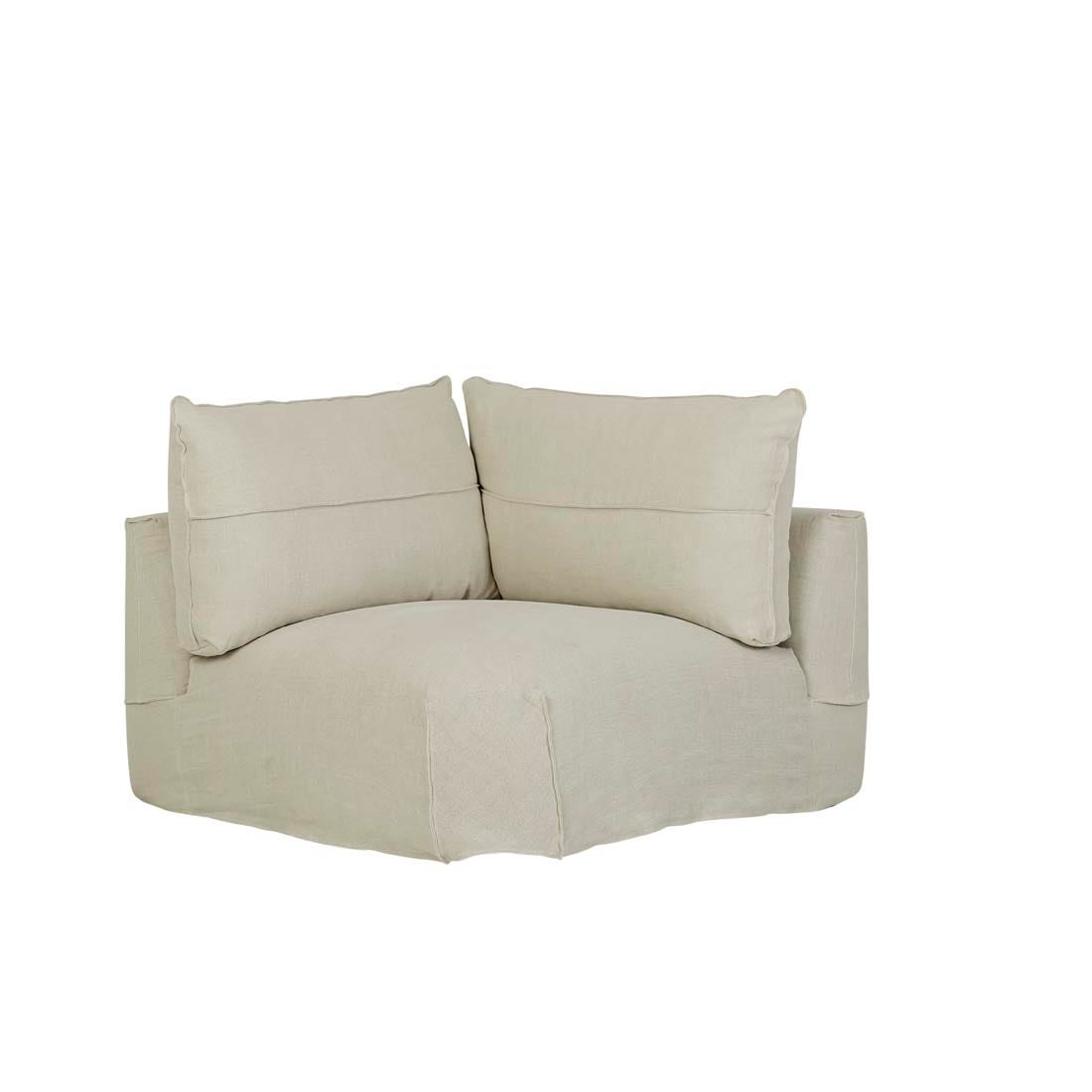 Cove Seamed 1 Seater Corner Sofa - GlobeWest