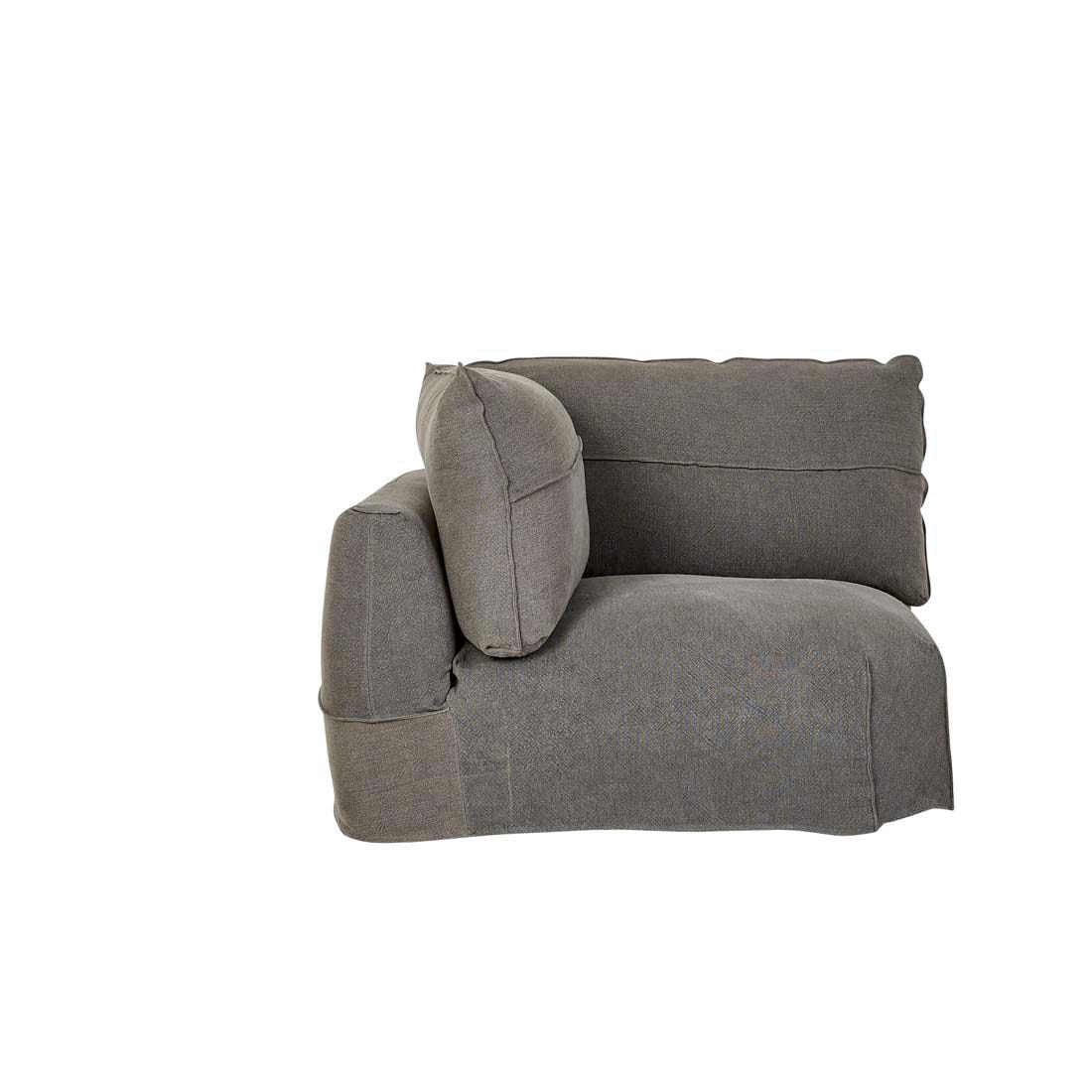 Cove Seamed 1 Seater Corner Sofa - GlobeWest