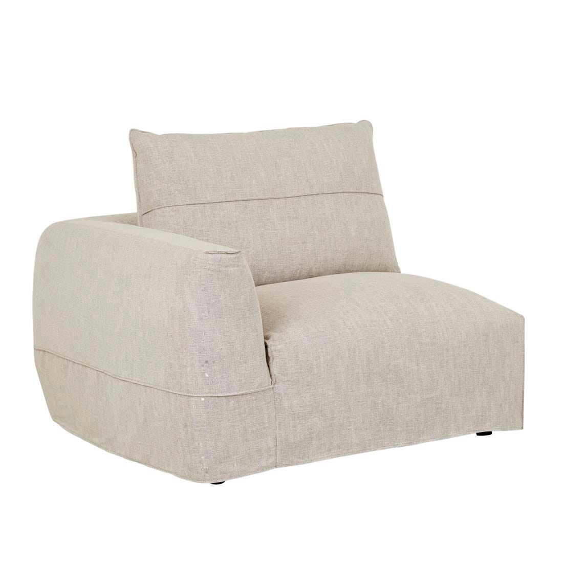 Cove Seamed 1 Seater Left Arm - GlobeWest