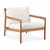 Ethnicraft Outdoor Jack Sofa Chair - Off White - Teak - GlobeWest