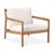 Ethnicraft Outdoor Jack 1 Seater Sofa - Off White - Teak - GlobeWest