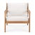 Ethnicraft Outdoor Jack Sofa Chair - Off White - Teak - GlobeWest