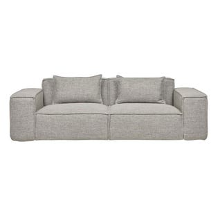 Felix Block 3 Seater Sofa - Cement - GlobeWest