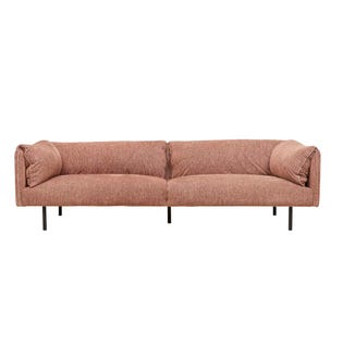 Felix Fold 4 Seater Sofa - Rust - GlobeWest