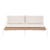 Fleur 3 Seater Sofa - Bone - Honey - GlobeWest