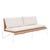 Fleur 3 Seater Sofa - Bone - Honey - GlobeWest