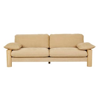 Hugo Remy 3 Seater Sofa - Copeland Honey - Natural Ash - GlobeWest