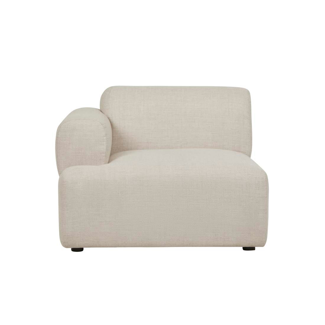 Juno Boulder 1 Seater Left Arm Sofa - GlobeWest