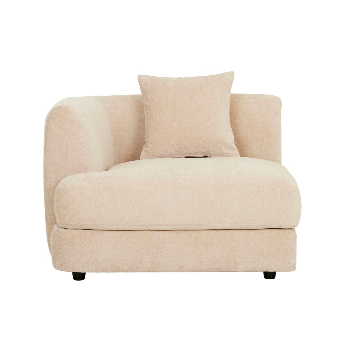 Madrid Curve 1 Seater Left Arm Sofa - GlobeWest