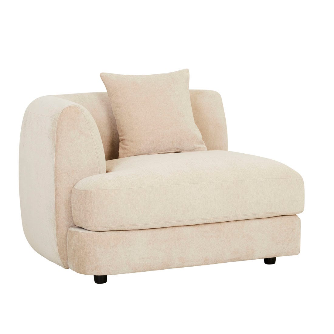 Madrid Curve 1 Seater Left Arm Sofa - GlobeWest