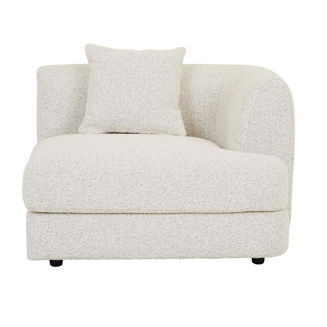 Madrid Curve 1 Seater Right Arm Sofa - GlobeWest