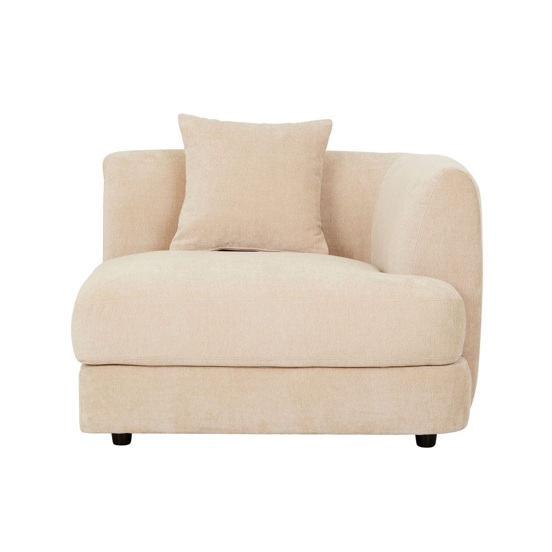 Madrid Curve 1 Seater Right Arm Sofa - GlobeWest