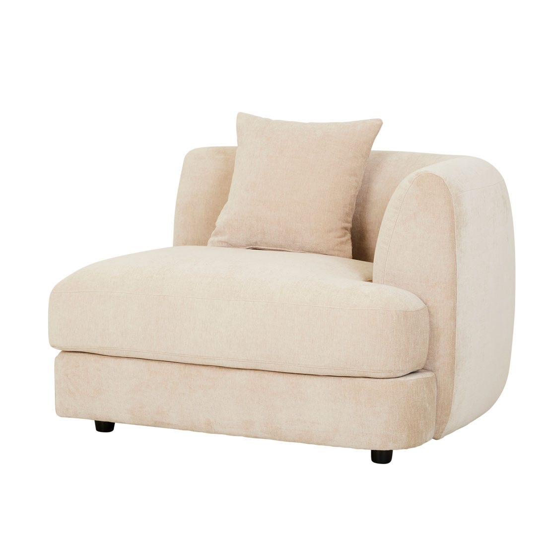 Madrid Curve 1 Seater Right Arm Sofa - GlobeWest