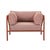 Mauritius Island Sofa Chair - Brique - Ecru - GlobeWest