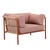 Mauritius Island Sofa Chair - Brique - Ecru - GlobeWest