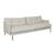 Natadora Mercer 3 Seat Sofa - Mist - Black - GlobeWest