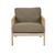 Normandy Twist Sofa Chair - Aged Teak - Emerald - GlobeWest