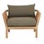 Sicily Frame Sofa Chair - Shale - Natural Teak - GlobeWest