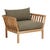 Sicily Frame Sofa Chair - Shale - Natural Teak - GlobeWest