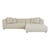 Sidney Slouch Right Chaise Sofa - GlobeWest