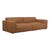 Sketch Baker 4 Seater Sofa - Camel Leather - GlobeWest