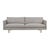 Sketch Base 3 Seater Sofa - Haze Grey - Light Oak - GlobeWest