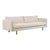 Sketch Base 3 Seater Sofa - Oatmeal - Light Oak - GlobeWest