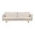 Sketch Base 3 Seater Sofa - Oatmeal - Light Oak - GlobeWest