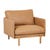 Tolv Pensive Sofa Chair - Pecan Leather - Light Oak - GlobeWest