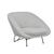 Tolv Portobello Metal Sofa Chair - Frost - Black - GlobeWest