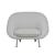 Tolv Portobello Metal Sofa Chair - Frost - Black - GlobeWest