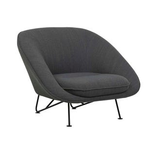 Tolv Portobello Metal Sofa Chair - Thyme - Black - GlobeWest