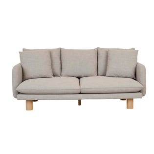 Vittoria Elliot 3 Seater Sofa - Eames Steel - Natural Ash - GlobeWest