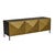 Amelie Facet Entertainment Unit - Antique Brass - GlobeWest