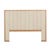 Sketch Hover Bedhead - Limestone Leather - Light Oak - GlobeWest