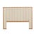 Sketch Hover Bedhead - Limestone Leather - Light Oak - GlobeWest