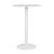 Portsea Cruise Round Bar Table - White Stone - White - GlobeWest