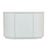 Oberon Crescent Storage Unit - White Grain Ash - GlobeWest