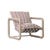 Frankie Outdoor Tube Occasional Chair - Crimson Spice - Clay - GlobeWest