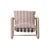 Frankie Outdoor Tube Occasional Chair - Crimson Spice - Clay - GlobeWest