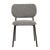 Miller Dining Chair - Mercury Speckle - Black Metal - GlobeWest